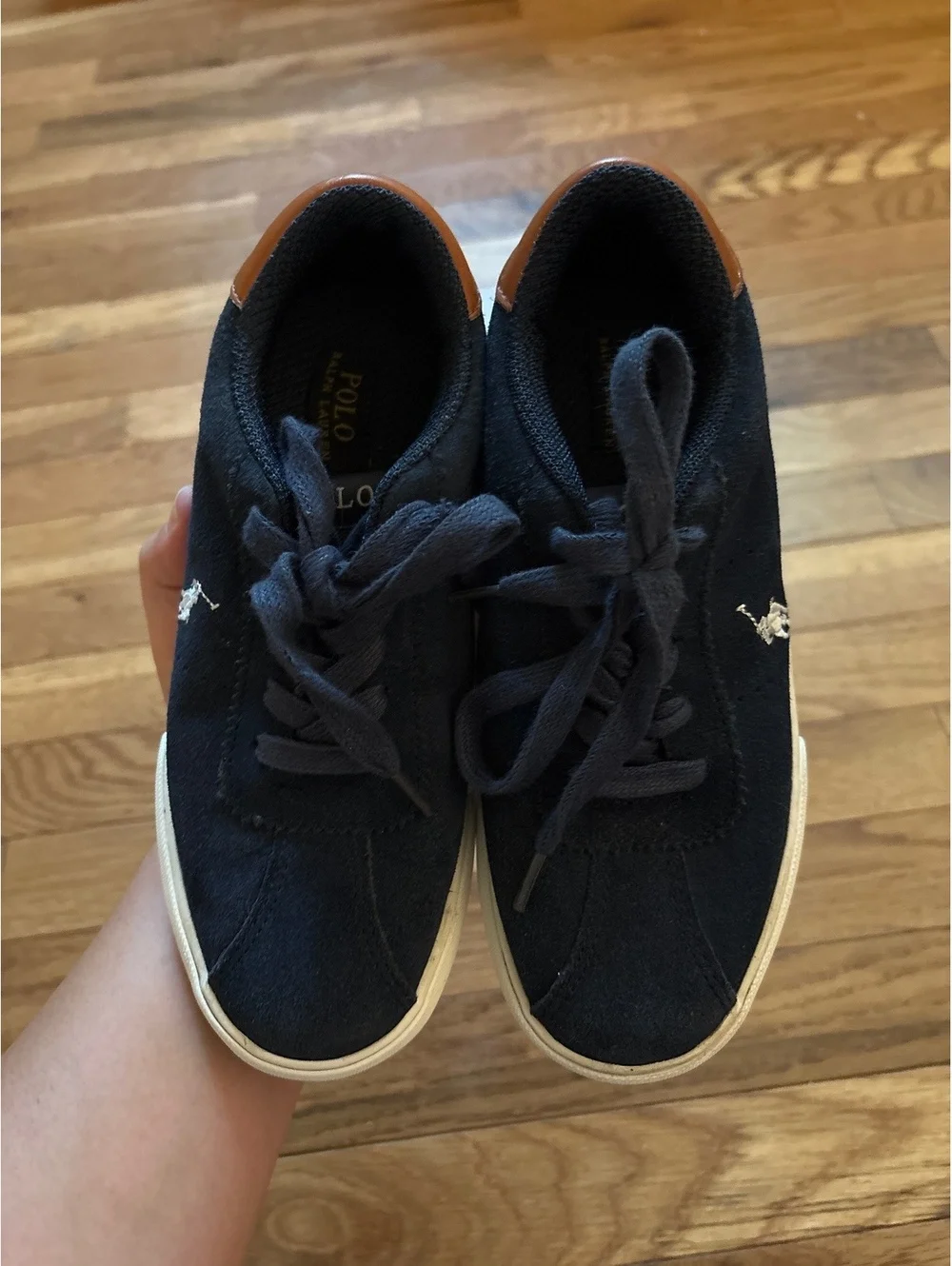 Boys size 2y polo Ralph Lauren shoes